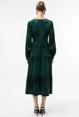 Angel Eye Cigar Tiered Sparkle Velvet Midi