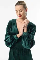 Angel Eye Cigar Tiered Sparkle Velvet Midi (FINAL SALE)