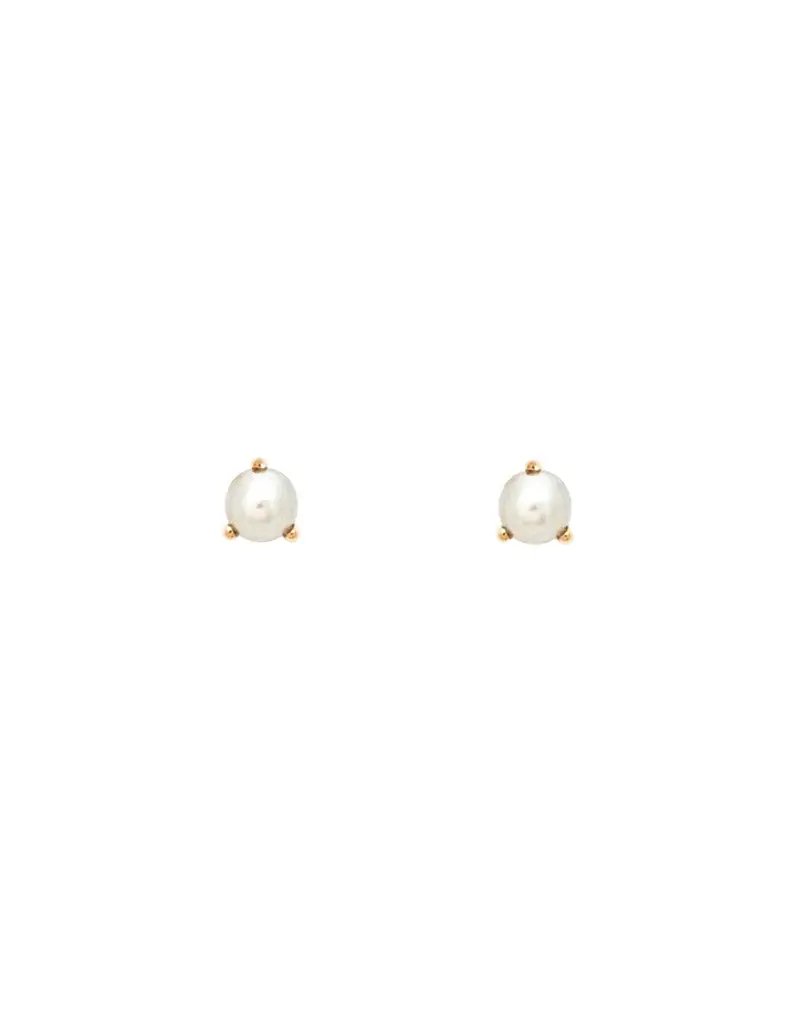 Leah Alexandra Element Studs - Gold/Pearl