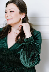 Angel Eye Cigar Tiered Sparkle Velvet Midi (FINAL SALE)