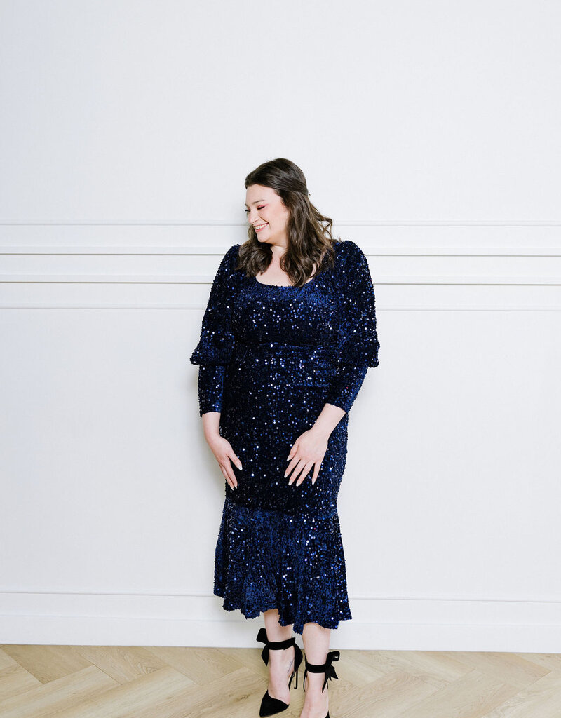 Angel Eye Firework Sequin Midi Dress (FINAL SALE)