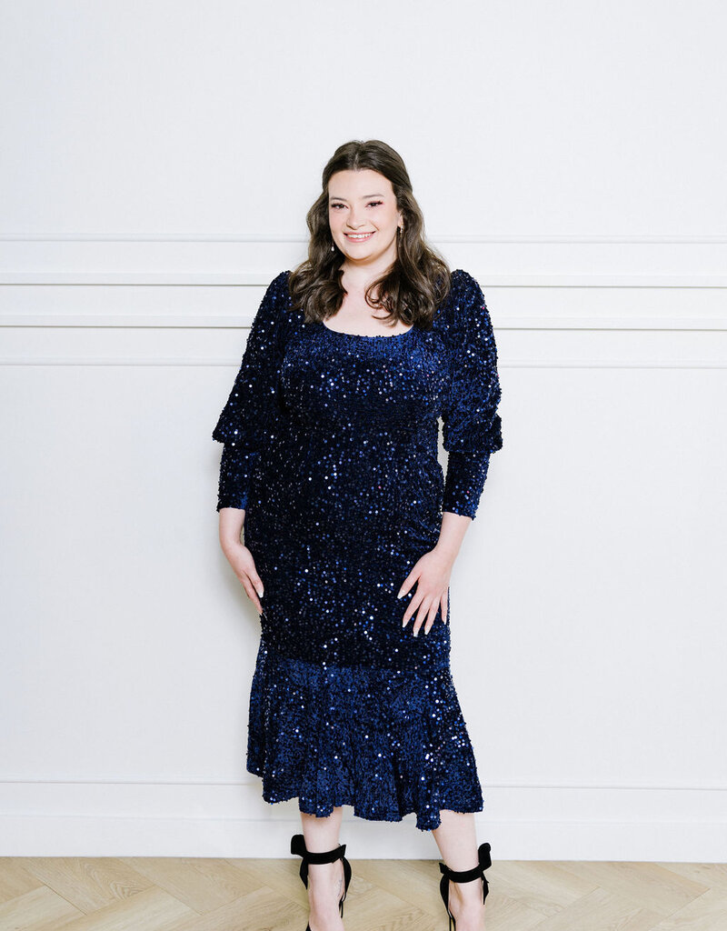 Angel Eye Firework Sequin Midi Dress (FINAL SALE)