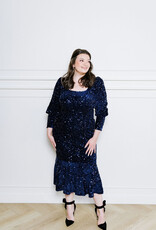 Angel Eye Firework Sequin Midi Dress