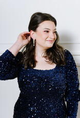 Angel Eye Firework Sequin Midi Dress