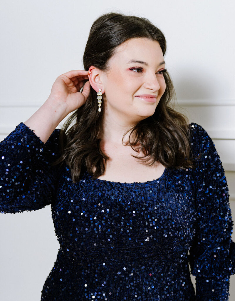 Angel Eye Firework Sequin Midi Dress (FINAL SALE)