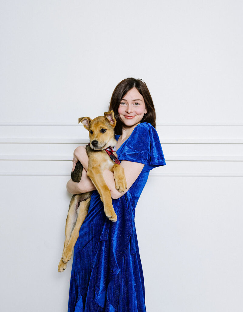 Angel Eye Vesta Sparkle Velvet Wrap Dress (FINAL SALE)