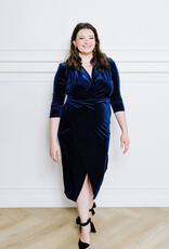 Angel Eye Astro Velvet Dress With Glitter (FINAL SALE)