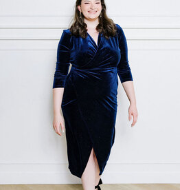 Angel Eye Astro Velvet Dress With Glitter - *Only One Left - Large*