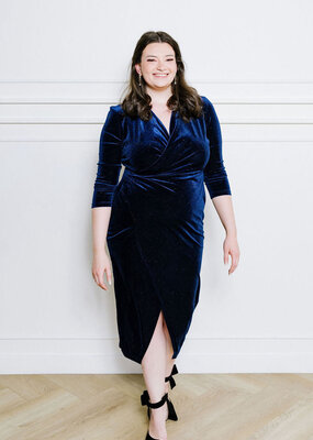 Angel Eye Astro Velvet Dress With Glitter - *Large & XL Left*