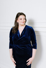 Angel Eye Astro Velvet Dress With Glitter