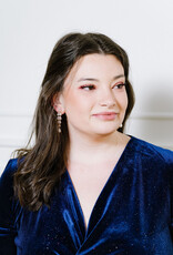 Angel Eye Astro Velvet Dress With Glitter (FINAL SALE)