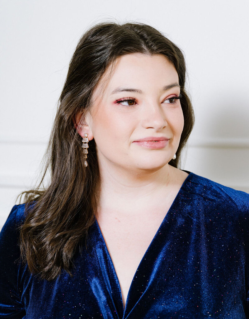 Angel Eye Astro Velvet Dress With Glitter (FINAL SALE)