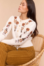 Louizon Vienna Tie Daisy Cardigan