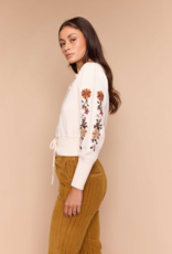 Louizon Vienna Tie Daisy Cardigan