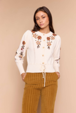 Louizon Vienna Tie Daisy Cardigan