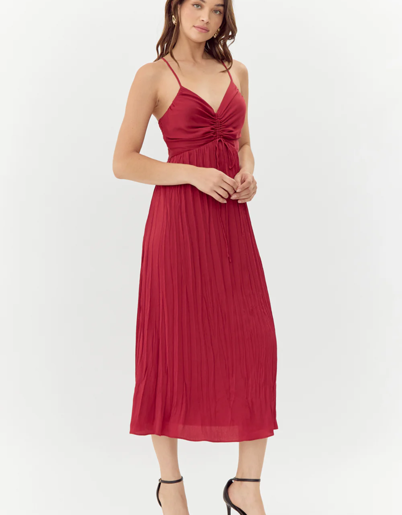 Adelyn Rae Jasmine Pleated Midi Dress