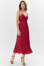 Adelyn Rae Jasmine Pleated Midi Dress
