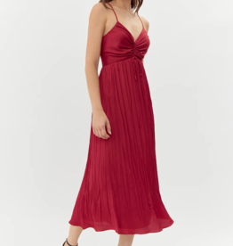 Adelyn Rae Jasmine Pleated Midi Dress *XL*