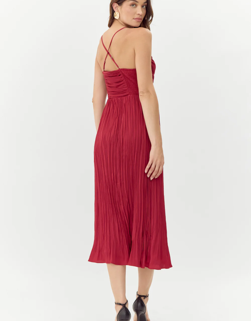 Adelyn Rae Jasmine Pleated Midi Dress