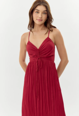 Adelyn Rae Jasmine Pleated Midi Dress