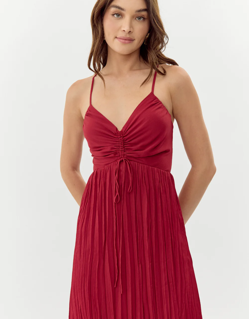 Adelyn Rae Jasmine Pleated Midi Dress