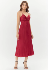 Adelyn Rae Jasmine Pleated Midi Dress