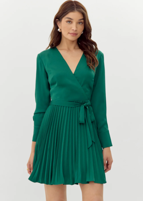 Adelyn Rae Susie Pleated Dress *Only One Left - XL*