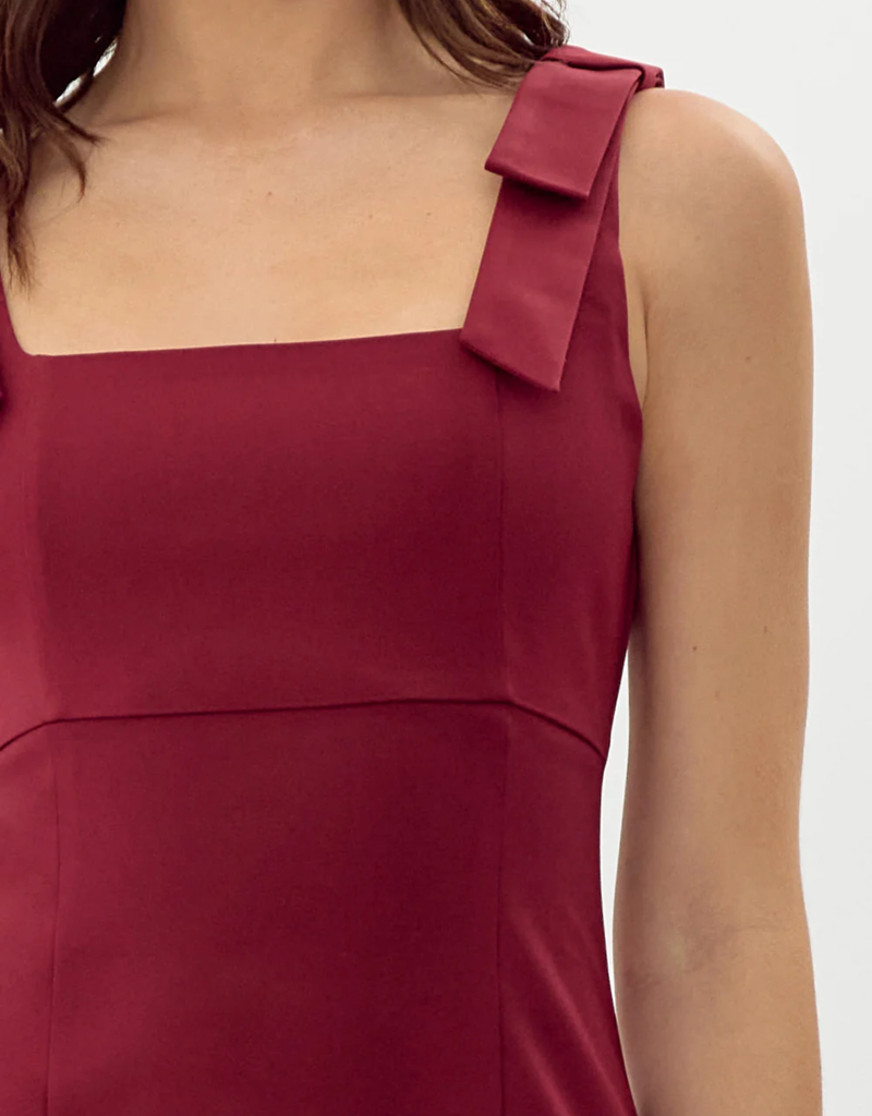 Adelyn Rae Karissa Bow Detail Midi Dress (FINAL SALE)