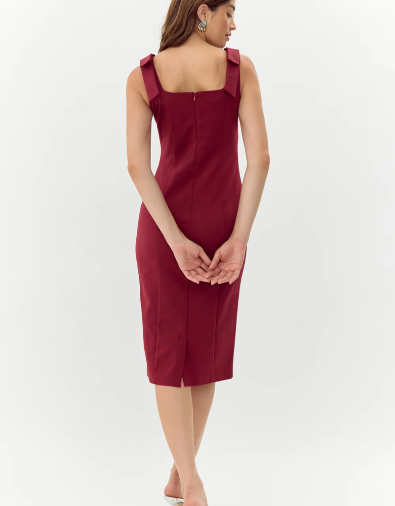 Adelyn Rae Karissa Bow Detail Midi Dress (FINAL SALE)