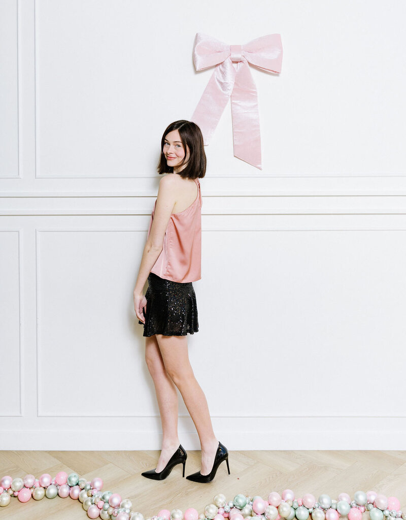 Molly Bracken Danika Sequin Mini Skirt