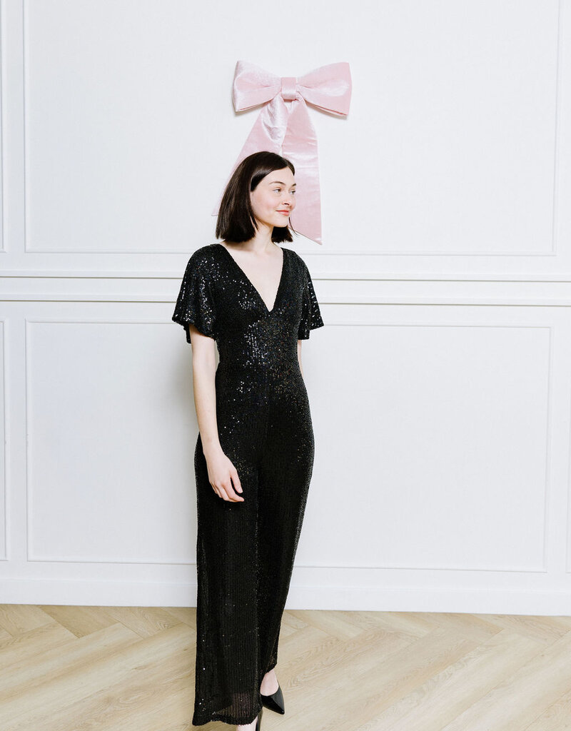 Molly Bracken Elana Sequined Jumpsuit