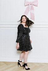 Molly Bracken Lolita Sequin Mini With Puffed Sleeves (FINAL SALE)