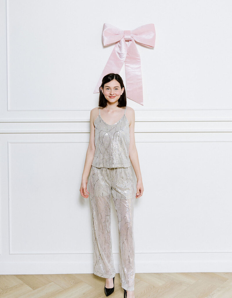Vero Moda Ellen Wide Leg Sequin Pant