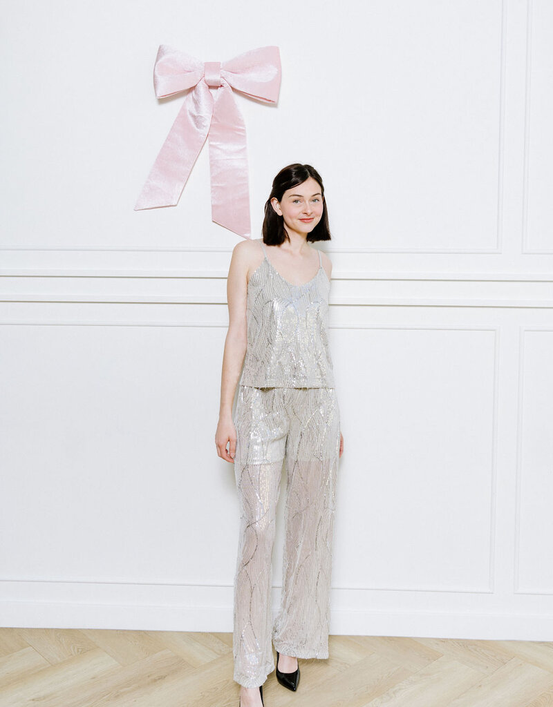 Vero Moda Ellen Wide Leg Sequin Pant