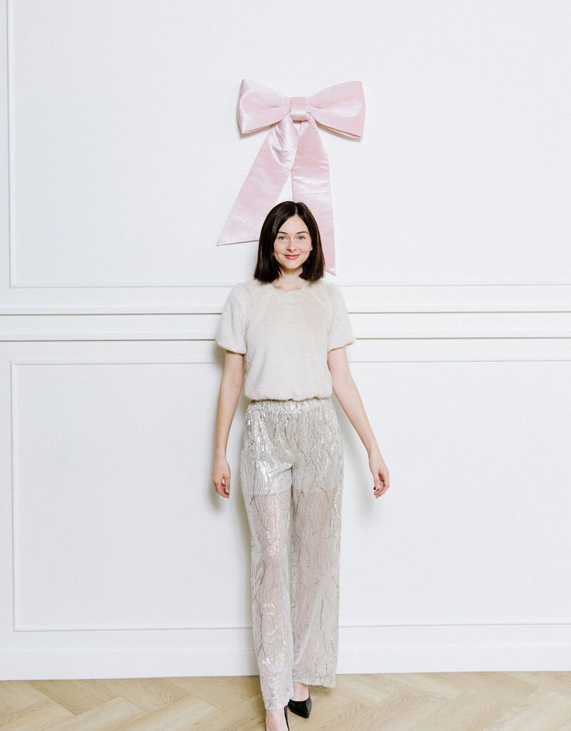 Vero Moda Ellen Wide Leg Sequin Pant