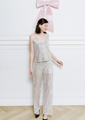 Vero Moda Ellen Wide Leg Sequin Pant