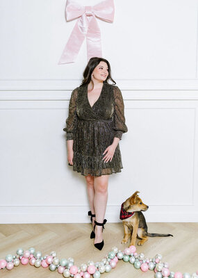 Molly Bracken Alda Metallic Dress *Only One Left - XS*