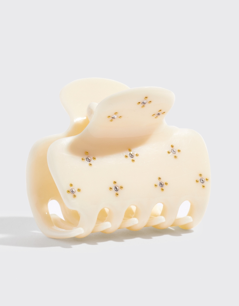 Kitsch Recycled Plastic Rhinestone Puffy Claw Clip