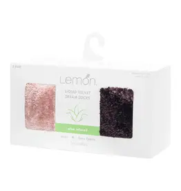 Lemon Gift Set Liquid Velvet Dream Crew Socks (2 Pack)