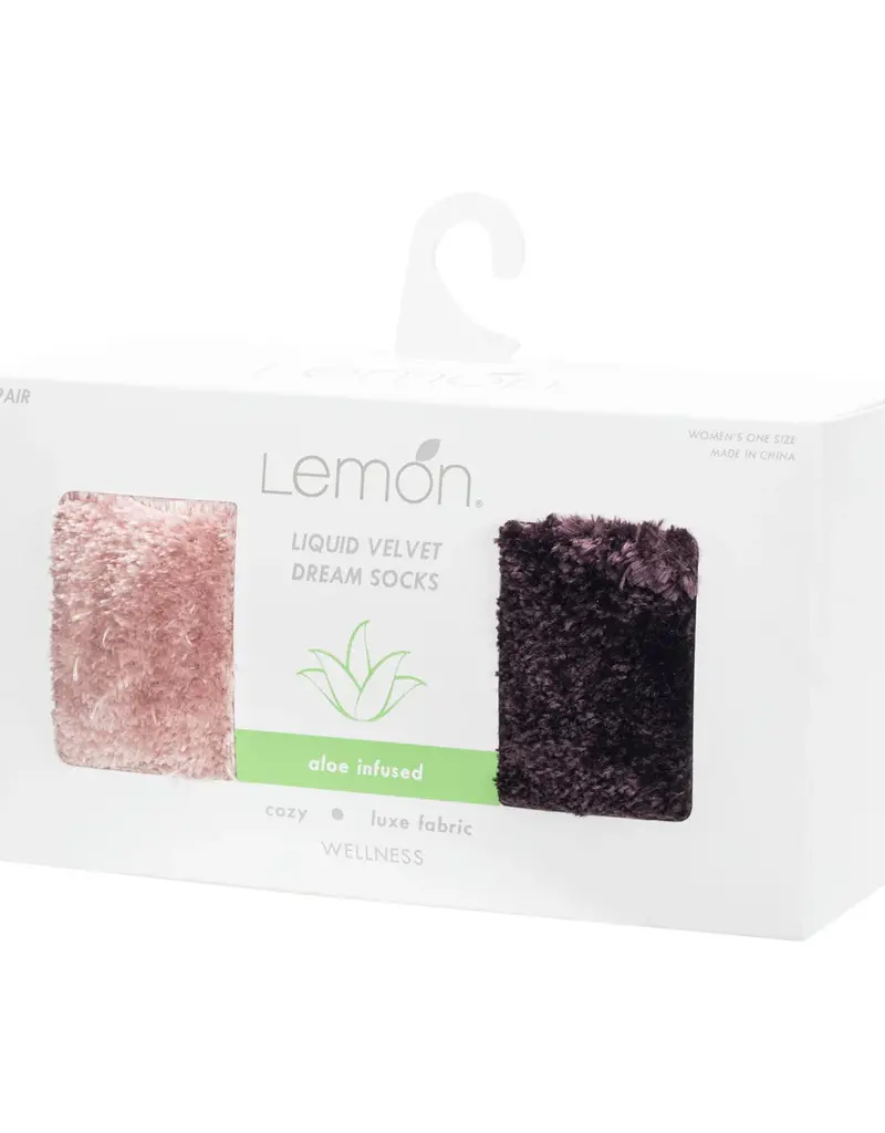 Lemon Gift Set 2PK Liquid Velvet Dream Crew Socks