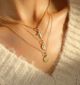 Leah Alexandra Guardian Angel Necklace - Gold Fill