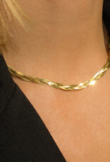 Leah Alexandra Braided Herringbone Necklace
