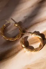 Leah Alexandra Twist Hoops