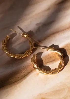 Leah Alexandra Twist Hoops