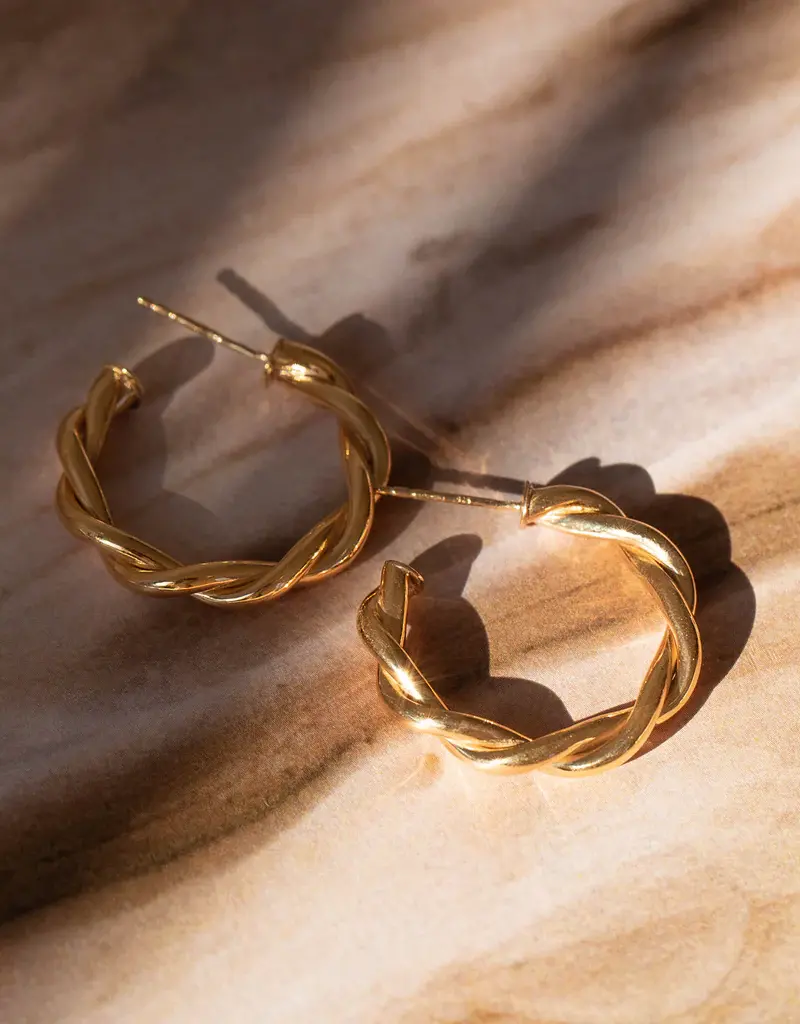 Leah Alexandra Twist Hoops