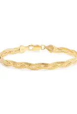 Leah Alexandra Braided Herringbone Bracelet