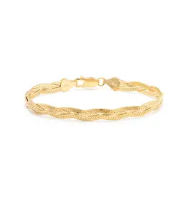 Leah Alexandra Braided Herringbone Bracelet