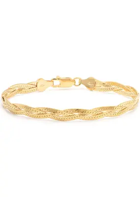 Leah Alexandra Braided Herringbone Bracelet