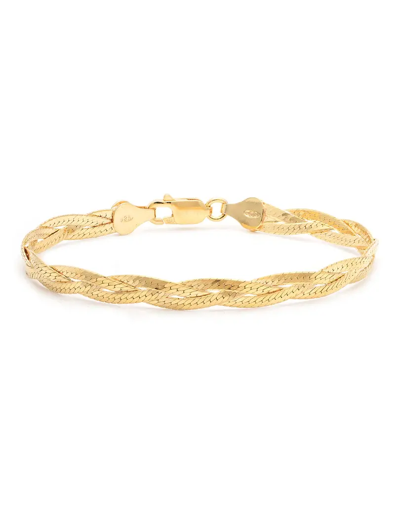 Leah Alexandra Braided Herringbone Bracelet