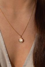 Leah Alexandra Ariel Necklace - Pearl and Gold Fill